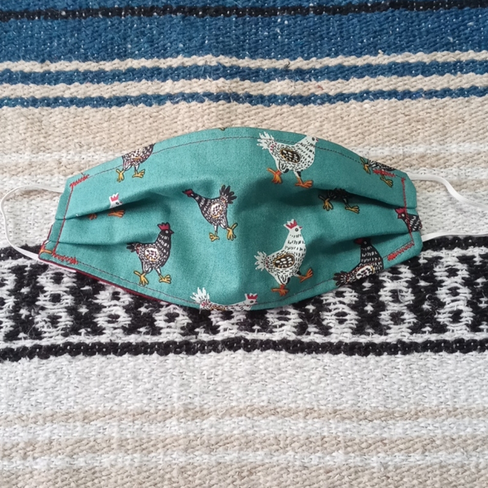 3/20 Chicken Cloth Face Mask - Picture 2 of 7